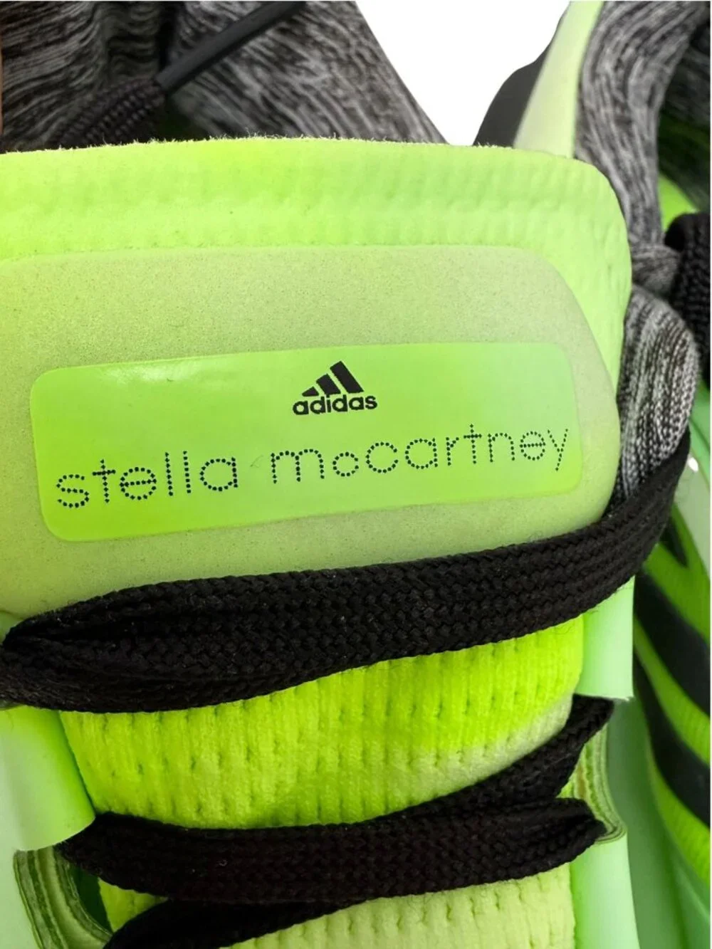 Adidas Stella McCartney Womens 10 Lime Green Black Sneakers GZ8494